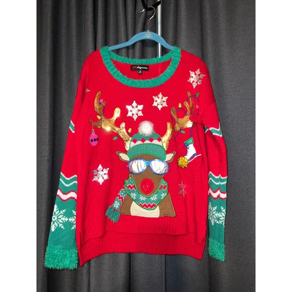 Ugly Christmas Sweater Xmas Size Large - Picture 1 of 3